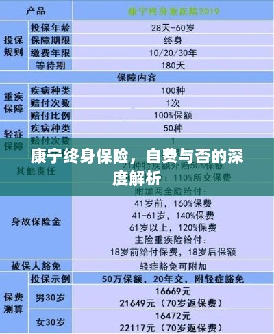 康宁终身保险,自费与否的全面解析与探讨-图1 康宁终身保险,自费与否的全面解析与探讨-图1