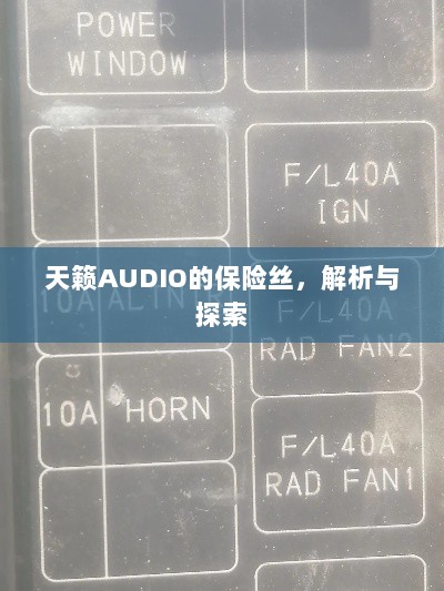 天籁AUDIO保险丝解析与探索-图1