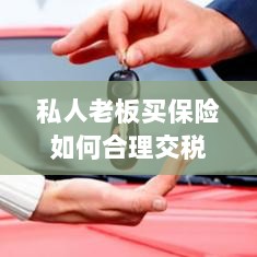 私人老板如何合理购买保险并交税指南-图1