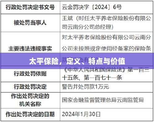 太平保险,定义、特色与价值解析-图1 太平保险,定义、特色与价值解析-图1