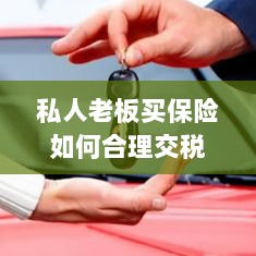 私人老板如何合理购买保险并交税指南-图1 私人老板如何合理购买保险并交税指南-图1
