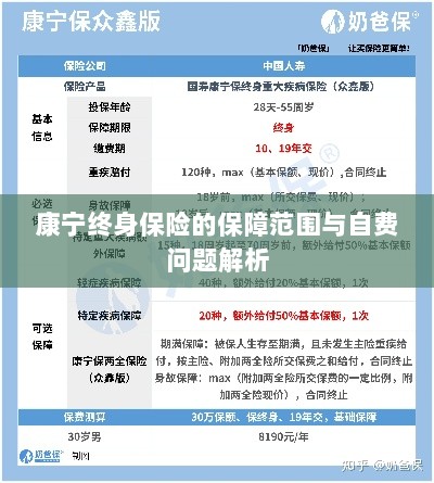 康宁终身保险保障范围及自费问题详解-图1 康宁终身保险保障范围及自费问题详解-图1