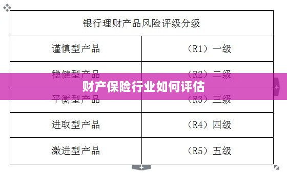 财产保险行业评估方法与策略解析-图1 财产保险行业评估方法与策略解析-图1