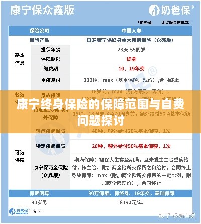 康宁终身保险保障范围及自费问题详解-图1 康宁终身保险保障范围及自费问题详解-图1