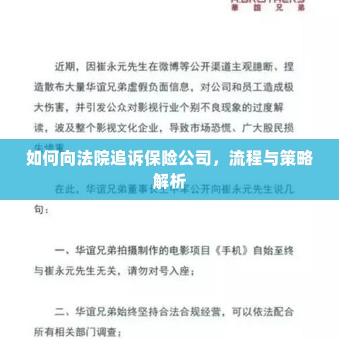保险公司追诉流程与策略解析,法院途径指南-图1 保险公司追诉流程与策略解析,法院途径指南-图1