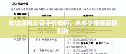 长城保险公司多维深度评价,从多个角度全面剖析表现如何-图1 长城保险公司多维深度评价,从多个角度全面剖析表现如何-图1