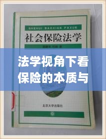 法学视角下的保险本质与内涵探究-图1