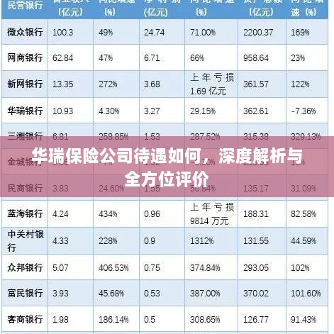 华瑞保险公司待遇深度解析与全方位评价指南-图1