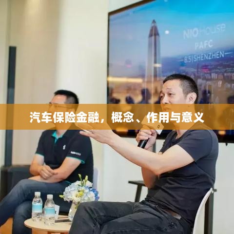 汽车保险金融，概念、作用及意义解析-图1
