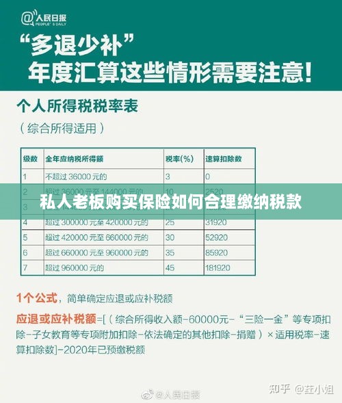 私人老板购买保险如何合理缴税，策略与指南-图1