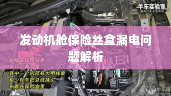 发动机舱保险丝盒漏电问题深度解析-图1 发动机舱保险丝盒漏电问题深度解析-图1