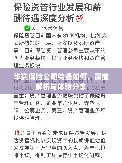 华瑞保险公司待遇深度解析与体验分享-图1