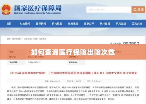 医疗保险出险次数查询攻略-图1