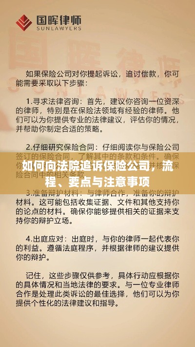 追诉保险公司流程及要点解析，法院途径、注意事项全解析-图1