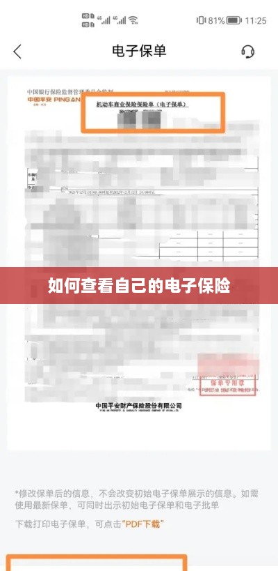 如何查看个人电子保险保单详情-图1