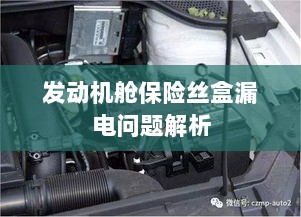 发动机舱保险丝盒漏电问题深度解析-图1 发动机舱保险丝盒漏电问题深度解析-图1