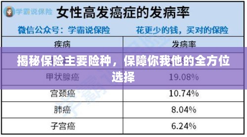 全方位保障揭秘,保险主要险种概览助你做出明智选择-图1 全方位保障揭秘,保险主要险种概览助你做出明智选择-图1