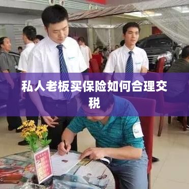 私人老板如何合理购买保险并交税指南-图1
