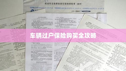 车辆过户保险购买指南，全攻略概览-图1