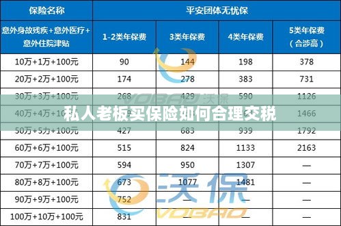 私人老板如何合理购买保险并交税指南-图1