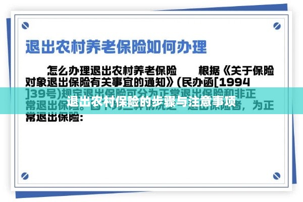 退出农村保险的步骤及注意事项详解-图1
