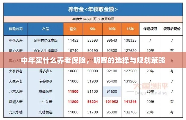 中年明智之选,养老保险的规划与策略-图1 中年明智之选,养老保险的规划与策略-图1
