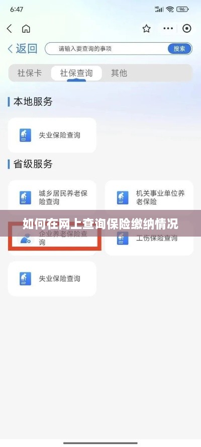 网上查询保险缴纳情况攻略-图1
