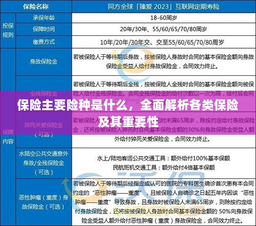 全面解析，保险主要险种及其重要性介绍-图1
