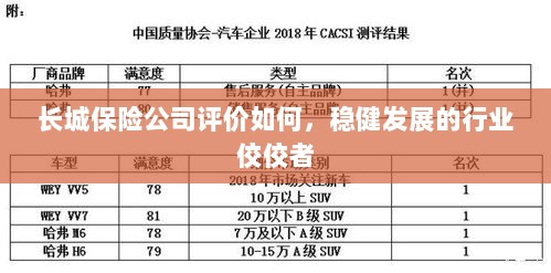 长城保险公司评价积极，行业稳健发展的佼佼者-图1