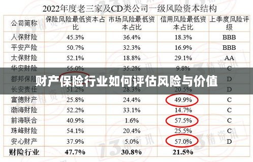 财产保险行业风险评估与价值评估方法解析-图1