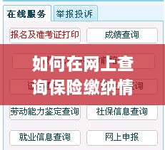 网上查询保险缴纳情况攻略-图1 网上查询保险缴纳情况攻略-图1