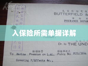 入保险必备单据解析-图1