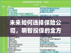 未来如何选择保险公司，全方位指南助你明智投保！-图1