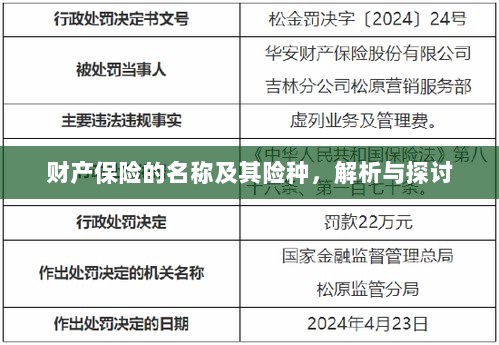 财产保险名称及险种解析与探讨-图1 财产保险名称及险种解析与探讨-图1