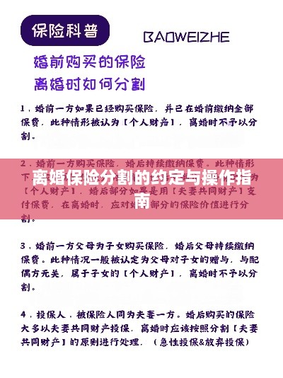离婚保险分割的约定详解与操作指南-图1 离婚保险分割的约定详解与操作指南-图1