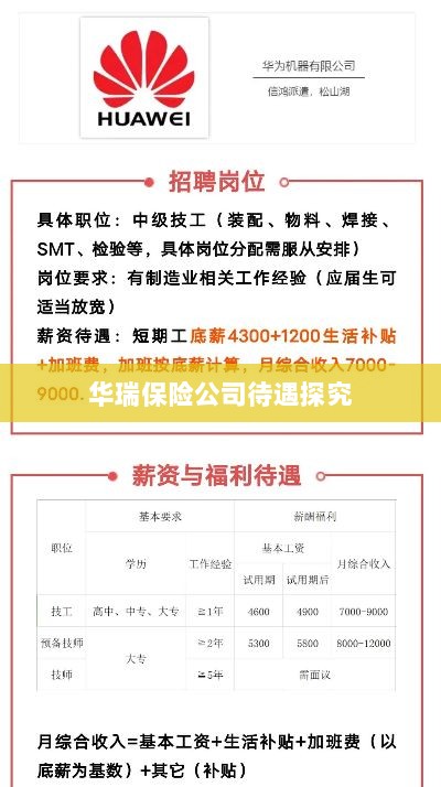华瑞保险公司员工待遇深度解析-图1