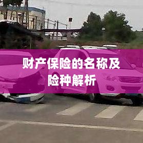 财产保险名称及险种深度解析-图1 财产保险名称及险种深度解析-图1