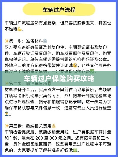 车辆过户保险购买指南-图1 车辆过户保险购买指南-图1