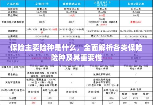 全面解析保险主要险种及其重要性介绍-图1