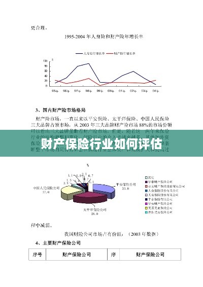 财产保险行业评估方法与策略解析-图1