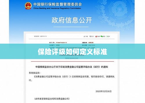 保险评级标准定义解析-图1 保险评级标准定义解析-图1