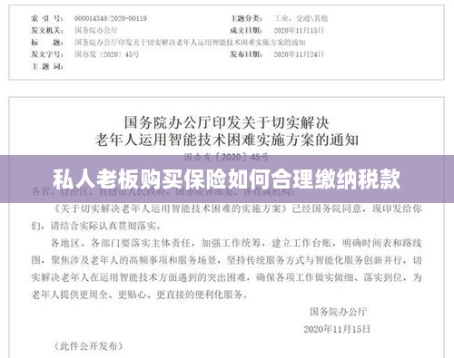 私人老板购买保险如何合理缴税,策略与指南-图1 私人老板购买保险如何合理缴税,策略与指南-图1
