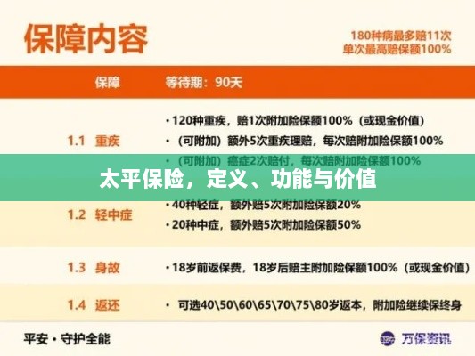 太平保险,定义、功能与价值解析-图1 太平保险,定义、功能与价值解析-图1