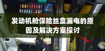 发动机舱保险丝盒漏电原因解析与解决方案探讨-图1