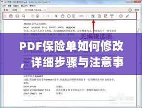 PDF保险单修改指南，步骤与注意事项全解析-图1