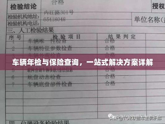 车辆年检与保险查询,一站式解决方案全面解析-图1 车辆年检与保险查询,一站式解决方案全面解析-图1
