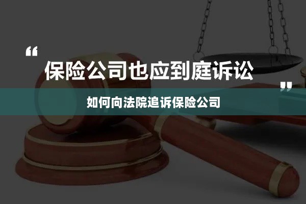 保险公司追诉指南，如何向法院提起诉讼索赔-图1