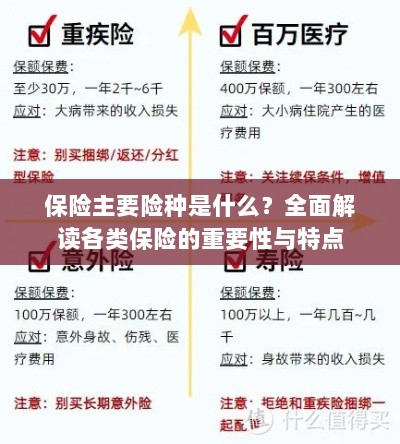 全面解读保险主要险种，种类、特点与重要性-图1