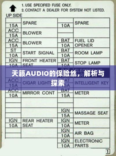天籁AUDIO保险丝解析与探索-图1