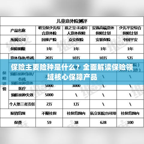 全面解读保险领域核心保障产品,主要险种介绍与解析-图1 全面解读保险领域核心保障产品,主要险种介绍与解析-图1